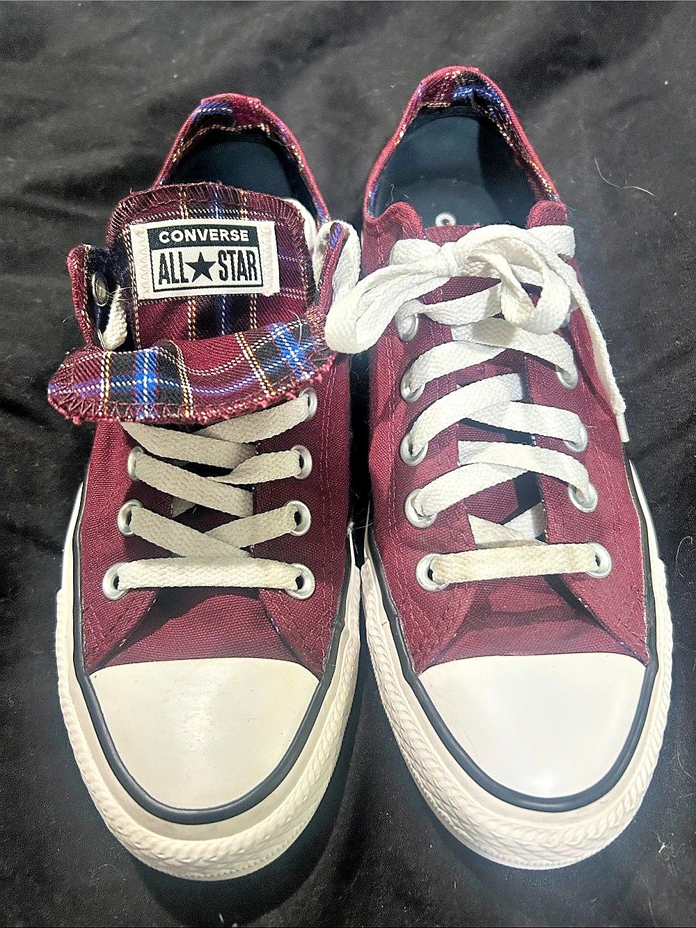 Converse Chuck Taylor All Star Plaid High Top Sneakers US 8